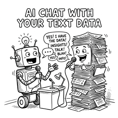 Robot chatting with papers