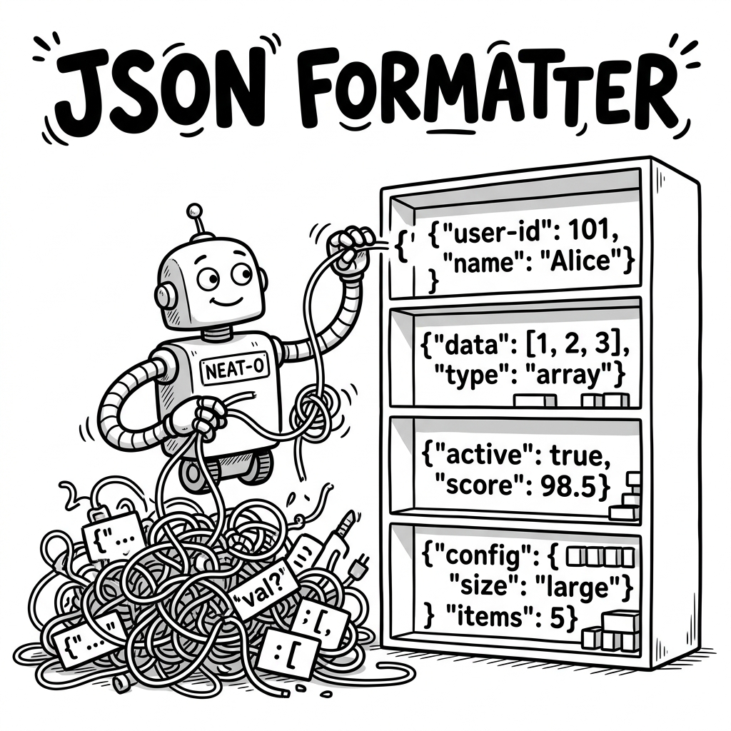 JSON Formatter illustration